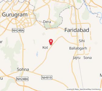 Map of Dhauj, Haryana