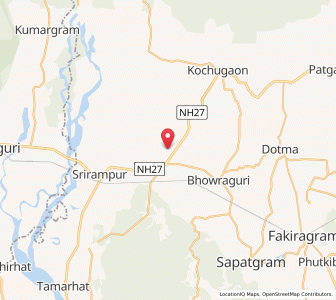 Map of Dhaulaguri, Assam