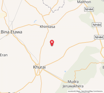 Map of Dhemana, Madhya Pradesh