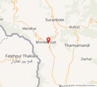 Map of Dheri Ralyot, Kashmir