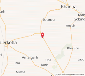 Map of Dheru Mazra, Punjab