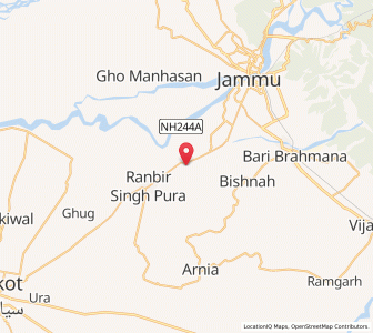 Map of Dhinde Kalan, Kashmir