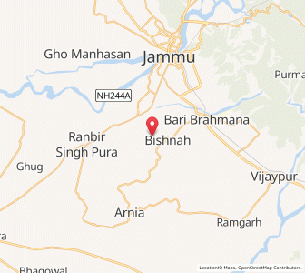 Map of Dhinde Minor, Kashmir