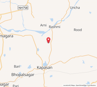 Map of Dhinduli, Rajasthan