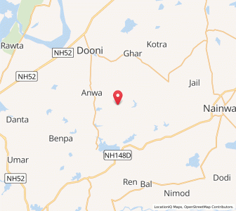 Map of Dhinkala, Rajasthan