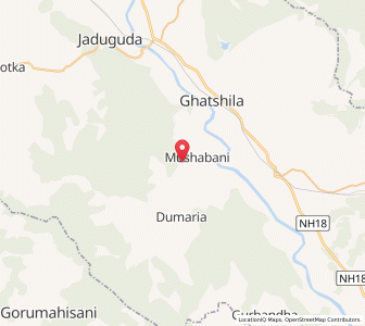 Map of Dhobani, Jharkhand