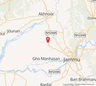 Map of Dhokrian Kazi, Kashmir