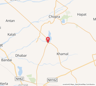Map of Dholerao, Rajasthan