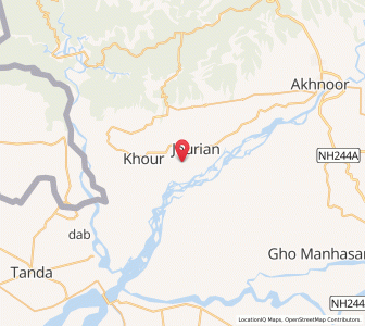Map of Dhon Chak, Kashmir