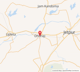 Map of Dhoraji, Gujarat