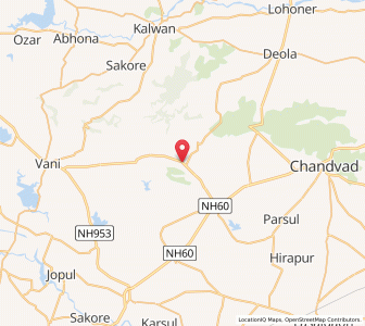 Map of Dhorambe, Maharashtra