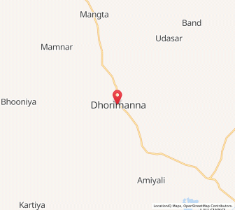 Map of Dhorimanna, Rajasthan