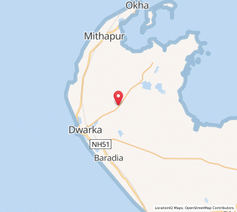 Map of Dhrasanvel, Gujarat