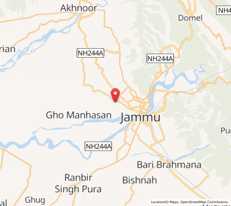 Map of Dhumwal, Kashmir