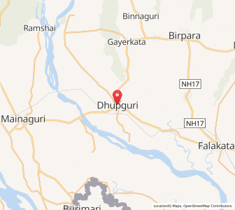 Map of Dhupgari, West Bengal