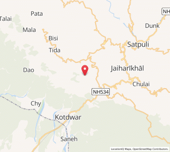 Map of Dhur, Uttarakhand