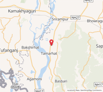 Map of Dhutramari, Assam