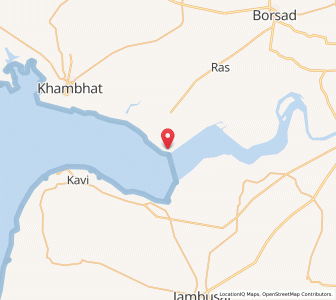 Map of Dhuwaran, Gujarat