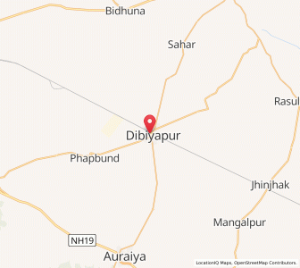 Map of Dibiapur, Uttar Pradesh