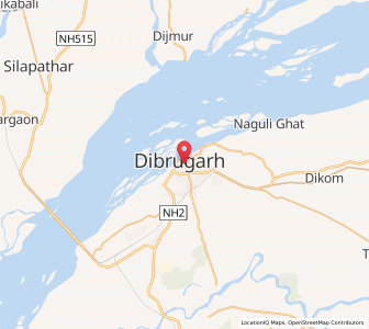Map of Dibrugarh, Assam