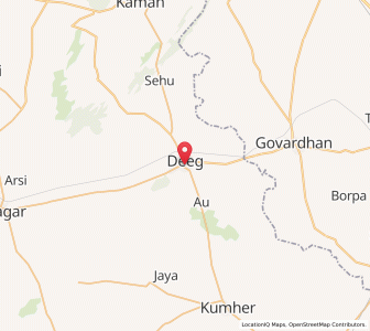 Map of Dig, Rajasthan