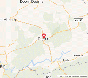 Map of Digboi, Assam
