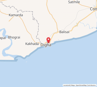 Map of Digha, West Bengal