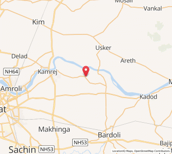 Map of Dighas, Gujarat