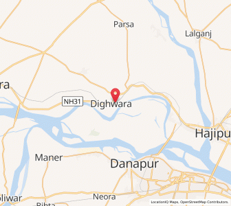 Map of Dighwara, Bihar