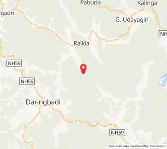 Map of Digi, Odisha