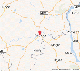 Map of Diglur, Maharashtra