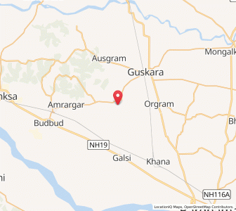 Map of Dignagar, West Bengal