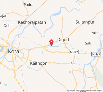 Map of Digod, Rajasthan