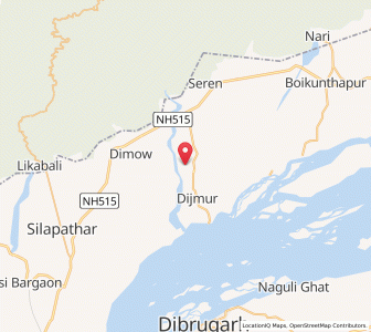 Map of Dijmur, Assam