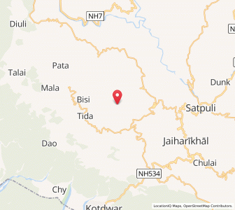 Map of Dikhet, Uttarakhand