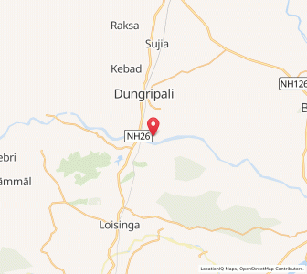 Map of Diksera, Odisha