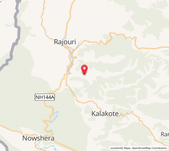 Map of Dilhori, Kashmir