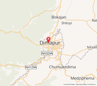 Map of Dimapur, Assam