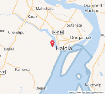 Map of Dinabandhupur, West Bengal
