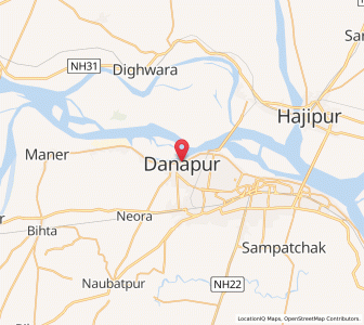 Map of Dinapore, Bihar