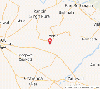 Map of Dinga, Kashmir