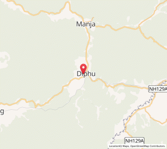 Map of Diphu, Assam