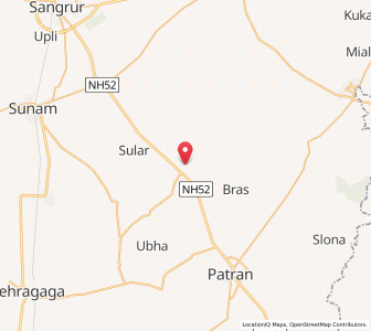 Map of Dirba, Punjab