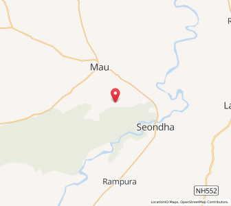 Map of Diroli, Madhya Pradesh