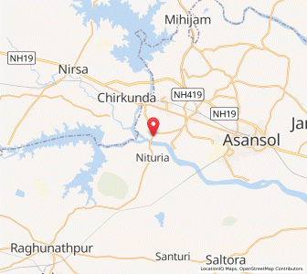 Map of Dishergarh, West Bengal