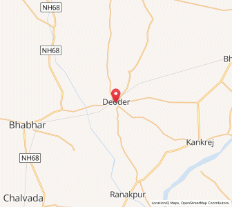 Map of Diyodar, Gujarat