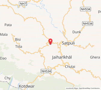 Map of Diyusa, Uttarakhand
