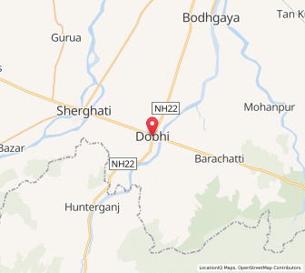 Map of Dobhi, Bihar