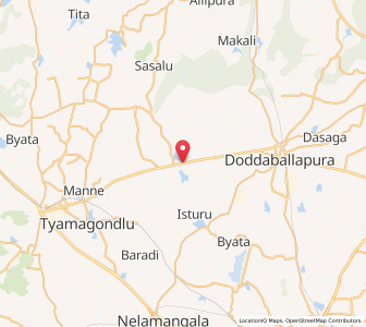 Map of Dodbelvangala, Karnataka