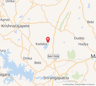 Map of Dodda Gaudanakoppal, Karnataka